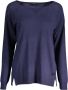 North Sails Blauwe shirt met lange mouwen en wijde halslijn Blauw Dames - Thumbnail 1