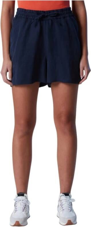 North Sails Blauwe Shorts met Elastische Taille Blue