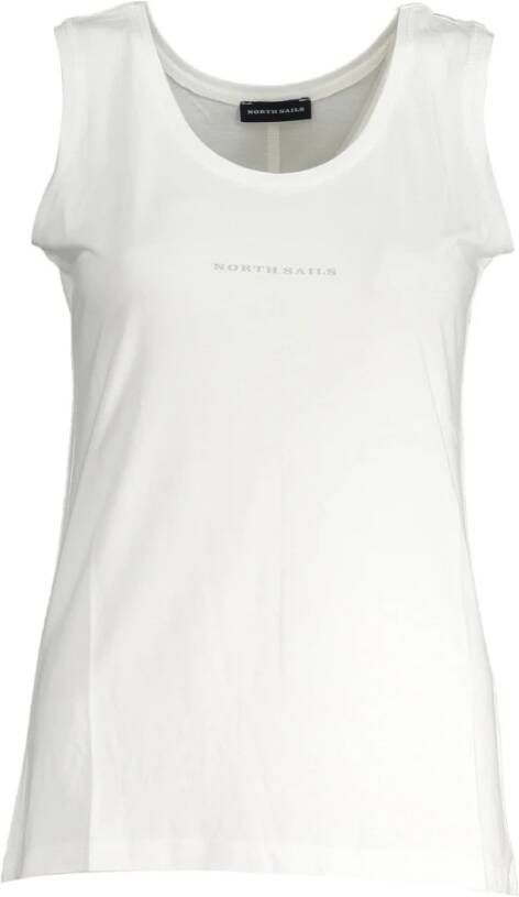 North Sails White Cotton Tops & T-Shirt Wit Dames