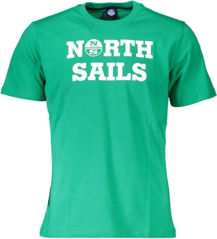 North Sails Organisch T-shirt met ronde hals en korte mouwen White Heren