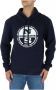 North Sails Blauwe Bedrukte Sweatshirt met Lange Mouwen Blue Heren - Thumbnail 1