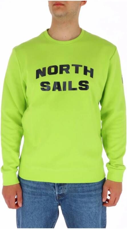 North Sails Groene Sweatshirt met Ronde Hals voor Heren Green Heren