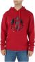 North Sails Rode Print Sweatshirt met Voorzakken Red Heren - Thumbnail 1