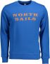 North Sails Biologisch Katoenen Sweatshirt met Geborstelde Achterkant Blue Heren - Thumbnail 1