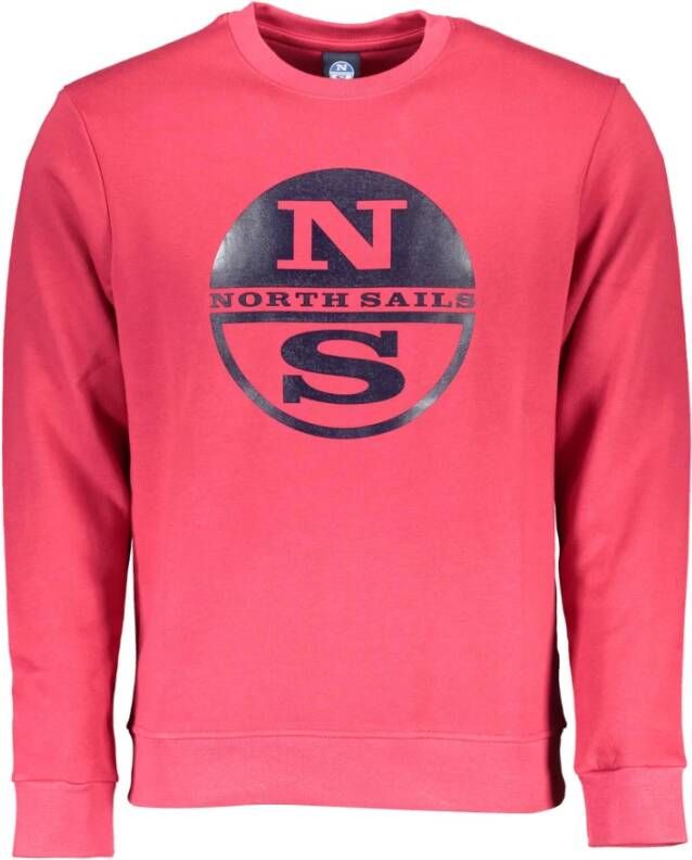 North Sails Red Cotton Sweater Rood Heren
