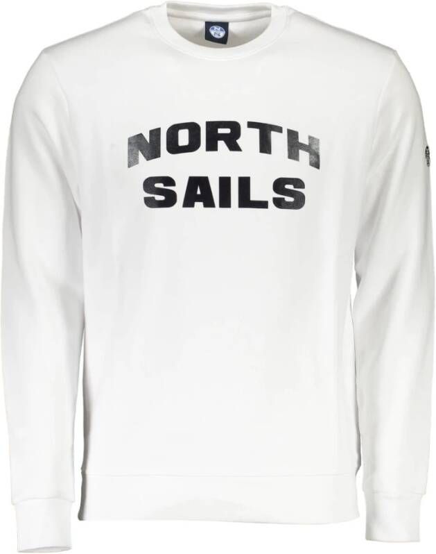 North Sails Klassieke Witte Sweatshirt met Lange Mouwen White