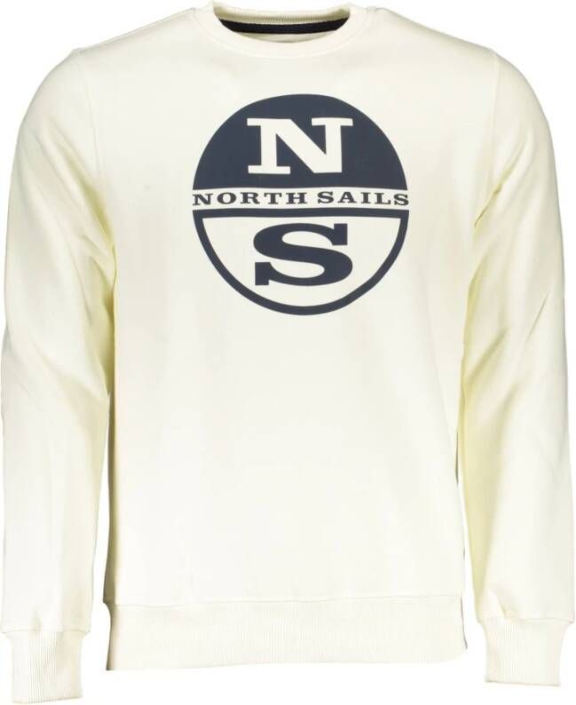 North Sails Elegant wit rond hals sweatshirt Beige Heren