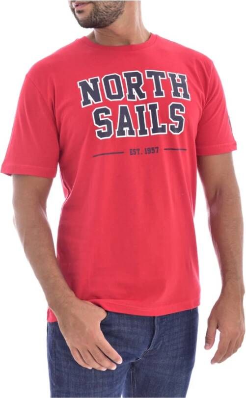 North Sails t-shirt Rood Heren