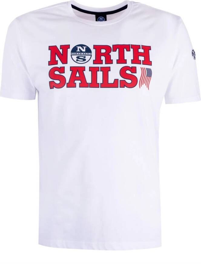 North Sails t-shirt Wit Heren