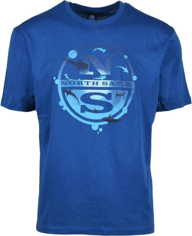 North Sails T-Shirts Blauw Heren