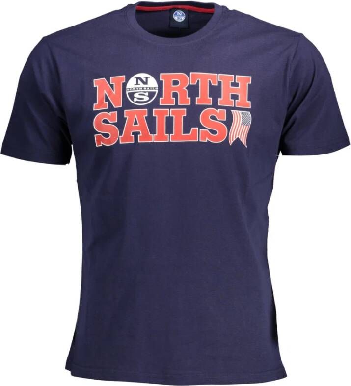 North Sails T-Shirts Blauw Heren