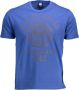 North Sails Blauw Katoen Print Logo T-Shirt Blue Heren - Thumbnail 2