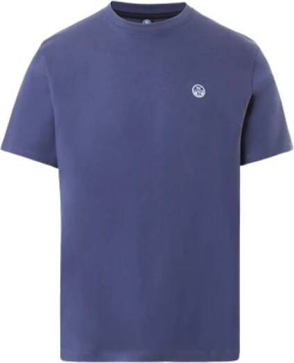 Hugo Boss t-shirt blu navy in jersey di cotone|Navy blue cotton jersey t-shirt Blauw Heren