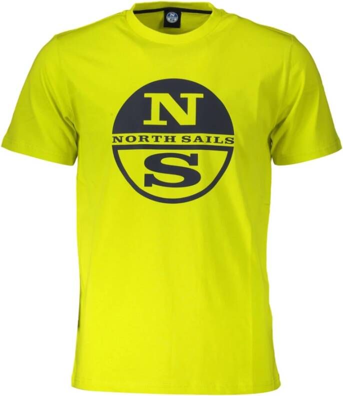 North Sails Yellow Cotton T-Shirt Geel Heren