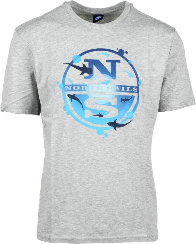 North Sails T-Shirts Grijs Heren