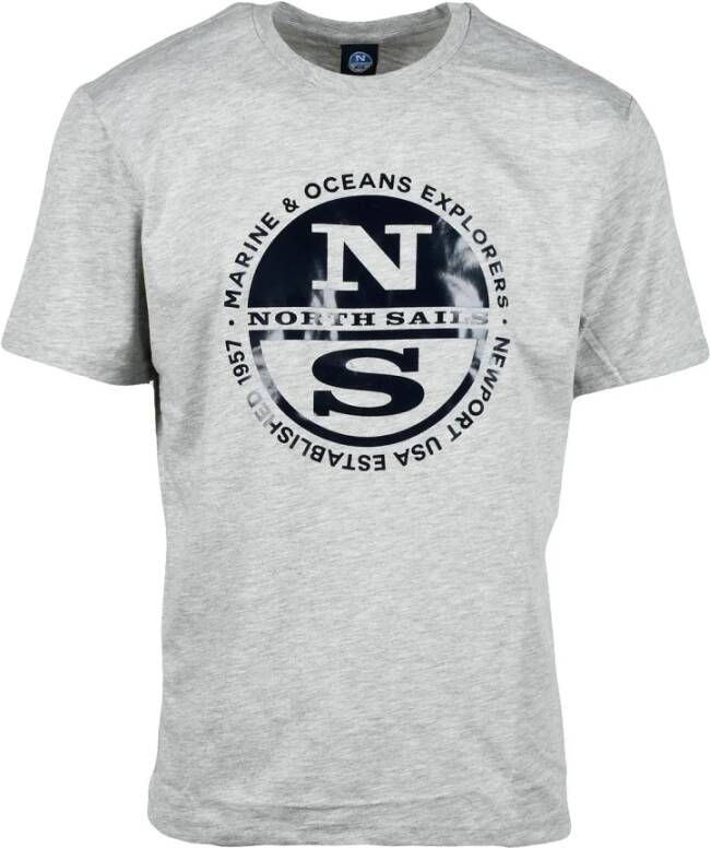 North Sails T-Shirts Grijs Heren