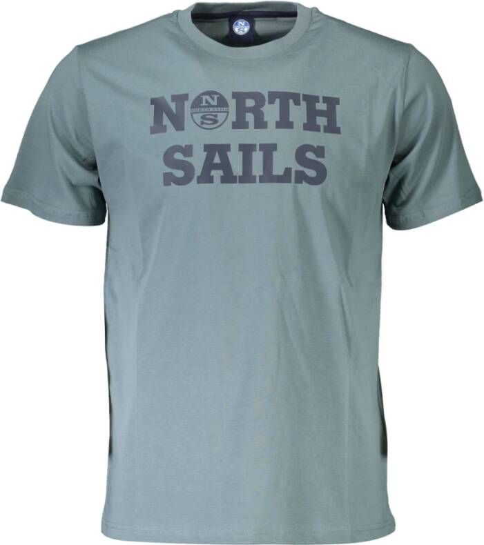 North Sails Green Cotton T-Shirt Groen Heren