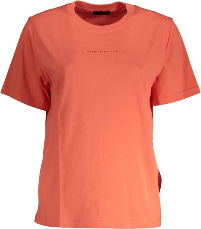 North Sails Orange Cotton Tops & T-Shirt Oranje Dames
