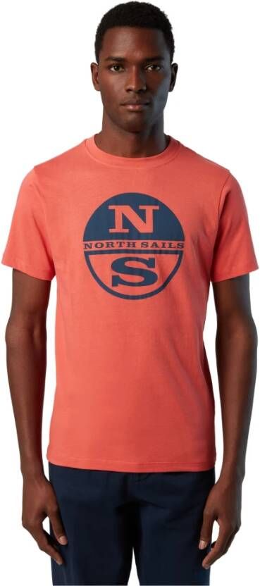 North Sails T-Shirts Oranje Heren