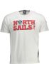 North Sails Wit Katoenen T-shirt met Ronde Hals White Heren - Thumbnail 1