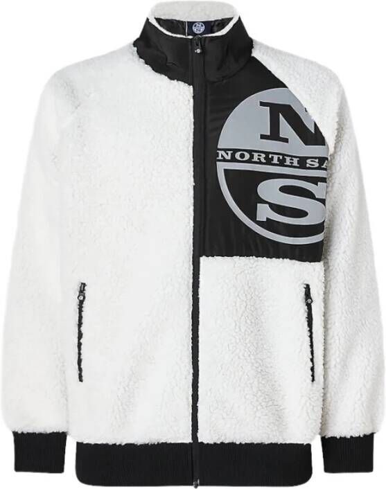 North Sails Volledig zip sweatshirt met grafisch White Heren