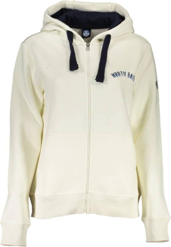North Sails White Cotton Sweater Wit Dames