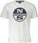 North Sails Knapperig Wit Katoenen T-Shirt met Handtekening Print White Heren - Thumbnail 3