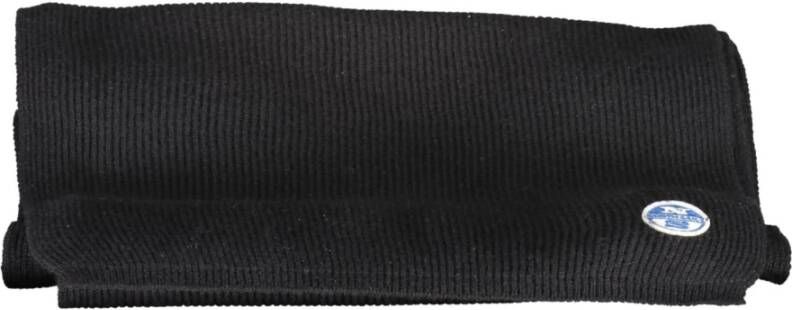 North Sails Elegante Zwarte Sjaal voor Tijdloze Stijl Black Heren