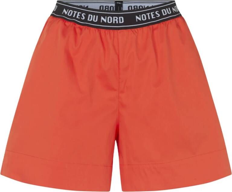 Notes Du Nord Casual Shorts Oranje Dames