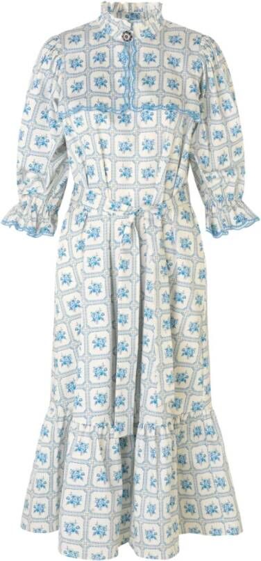 Notes Du Nord Cleo -jurk Blauw Dames