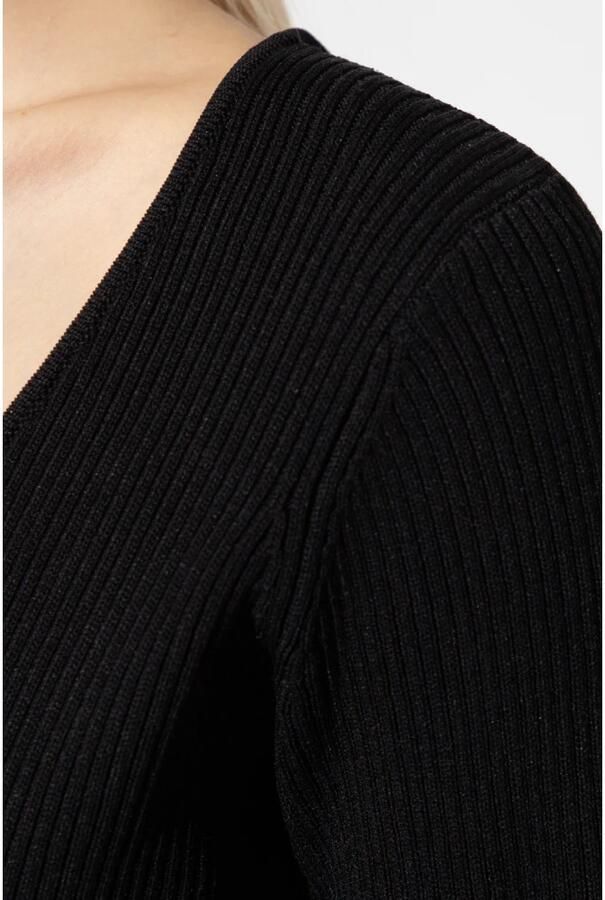 NOTES DU NORD Dames Truien & Vesten Christine Knitted Blouse Zwart - Foto 4