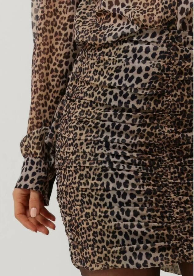 NOTES DU NORD Dames Rokken Fabiola Recyled Skirt Bruin - Foto 4