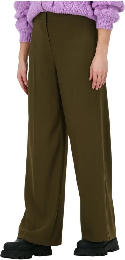 Notes Du Nord Oliana Pants Dark Olive Dames Broeken Green Dames - Foto 4