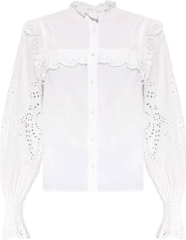 Notes Du Nord Broderie blouse Gillian wit