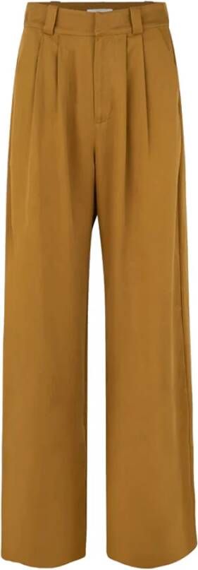 Notes Du Nord Wide Trousers Bruin Dames