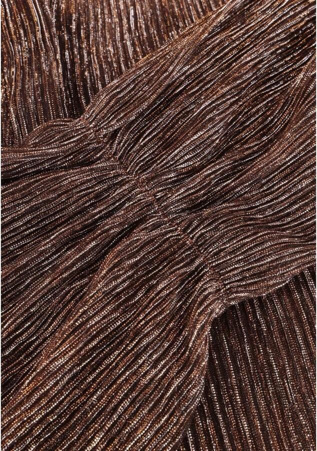 Notre-v Bronzen Glitter Blouse Brown Dames - Foto 5