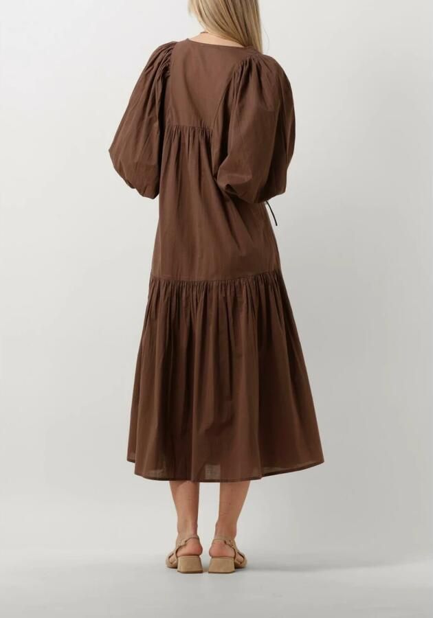 Notre-v Dames Jurken Nv-dente Midi Dress Brown Dames - Foto 2
