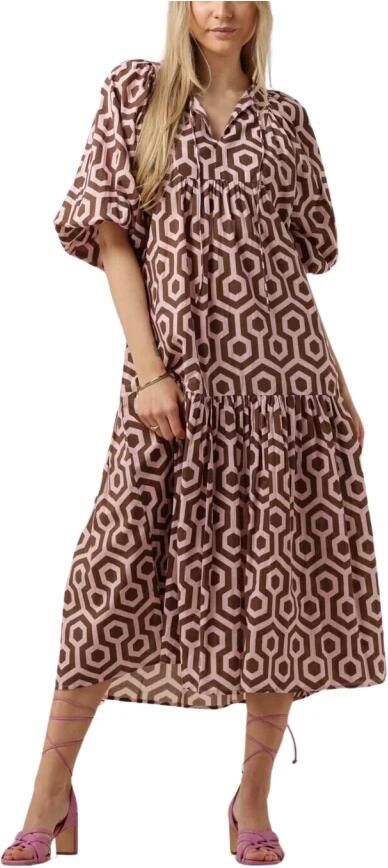 Notre-v Dames Jurken Nv-dente Midi Dress Brown Dames - Foto 3