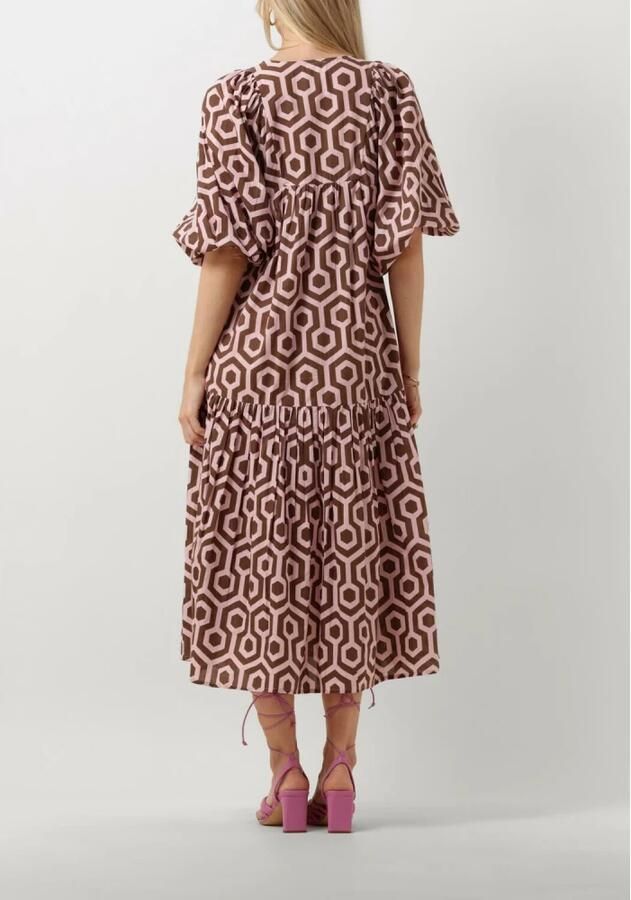Notre-v Dames Jurken Nv-dente Midi Dress Brown Dames - Foto 2