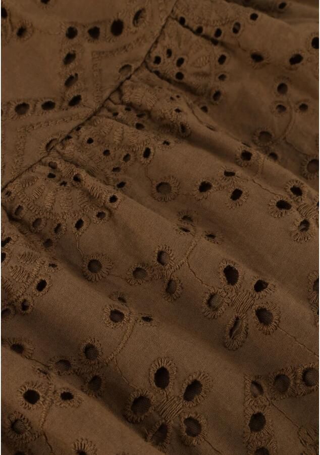 Notre-v Dames Jurken Nv-donna Dress Broderie Anglaise Dress Brown Dames