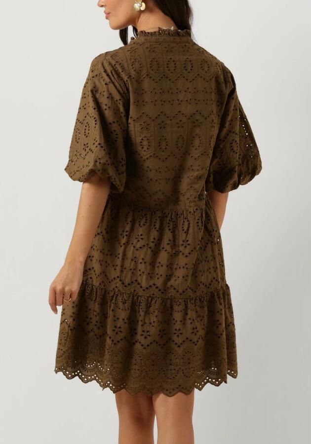 Notre-v Dames Jurken Nv-donna Dress Broderie Anglaise Dress Brown Dames - Foto 2