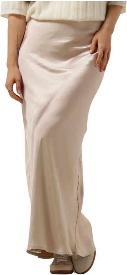 Notre-v Dames Rokken Satin Long Skirt Beige Dames - Foto 3