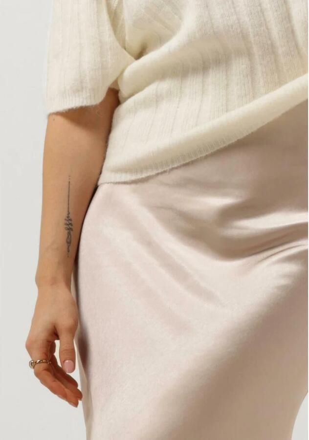 Notre-v Dames Rokken Satin Long Skirt Beige Dames