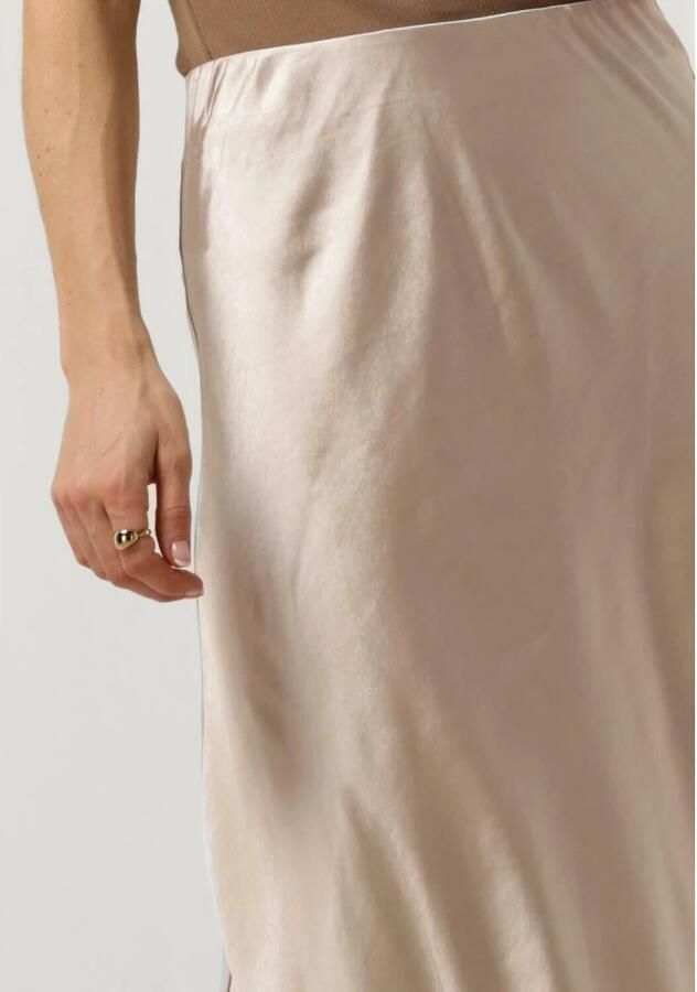Notre-v Dames Rokken Satin Skirt Beige Dames