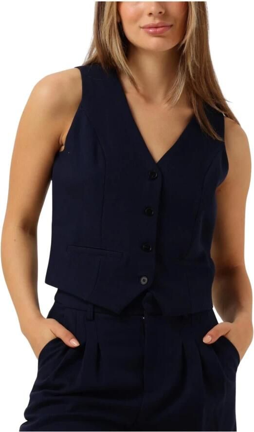 Notre-v Donkerblauwe Elegante Gilet Blue Dames - Foto 7