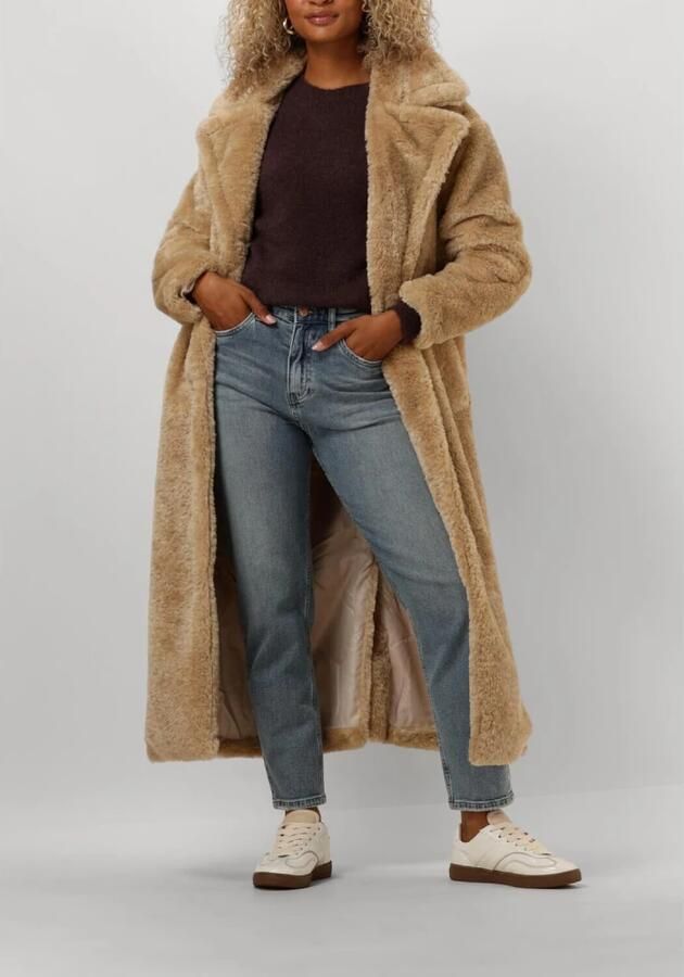 Notre-v Faux Fur Jas Nv-Eddie Beige Dames - Foto 5