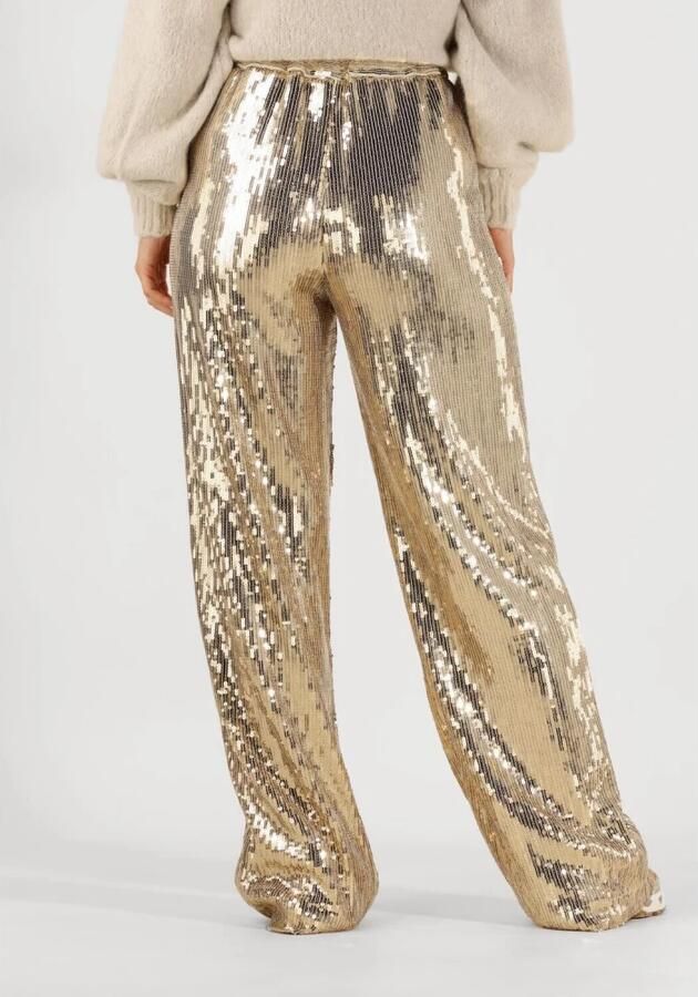 Notre-v Gouden paillettenbroek Nv-Engelina Yellow Dames - Foto 6