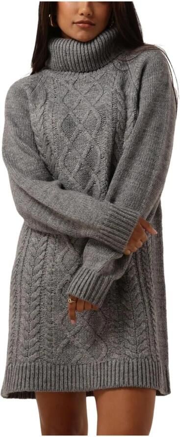 Notre-v Grijze Kabel Gebreide Mini Jurk Gray Dames - Foto 7