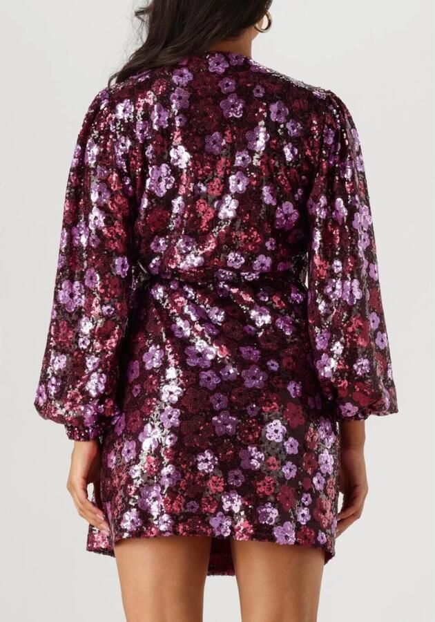 Notre-v Sprankelende Bloemen Mini Jurk Multicolor Dames - Foto 6