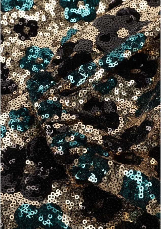 Notre-v Sprankelende Paillet Bloemen Mini Jurk Multicolor Dames - Foto 5